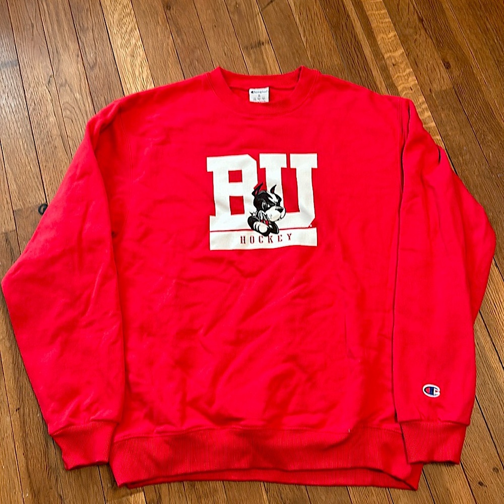 Boston University Hockey Sweater NWOT Medium